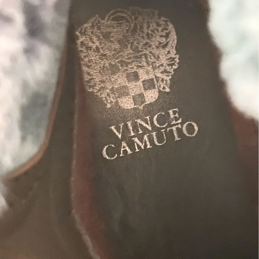 Vince Camuto Gray Fur-Lined Boots Size 8.5